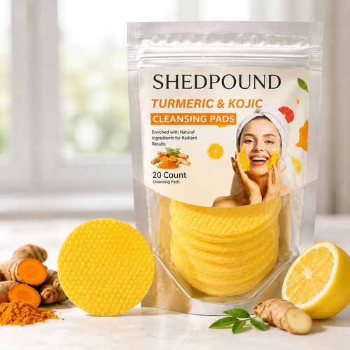 SHEDPOUND TURMERIC&KOJIC CLEANSING PADS